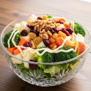 apple broccoli creamy honey salad