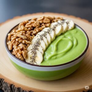 Avocado Banana & walnut fruit Bowl