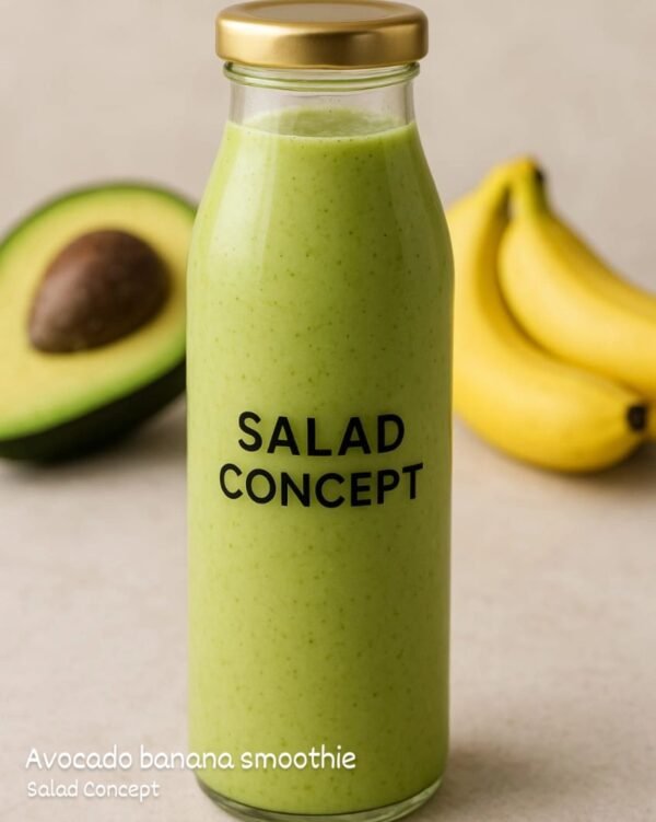 Avocado banana honey smoothie